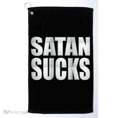 Satan Sucks Golf Towel