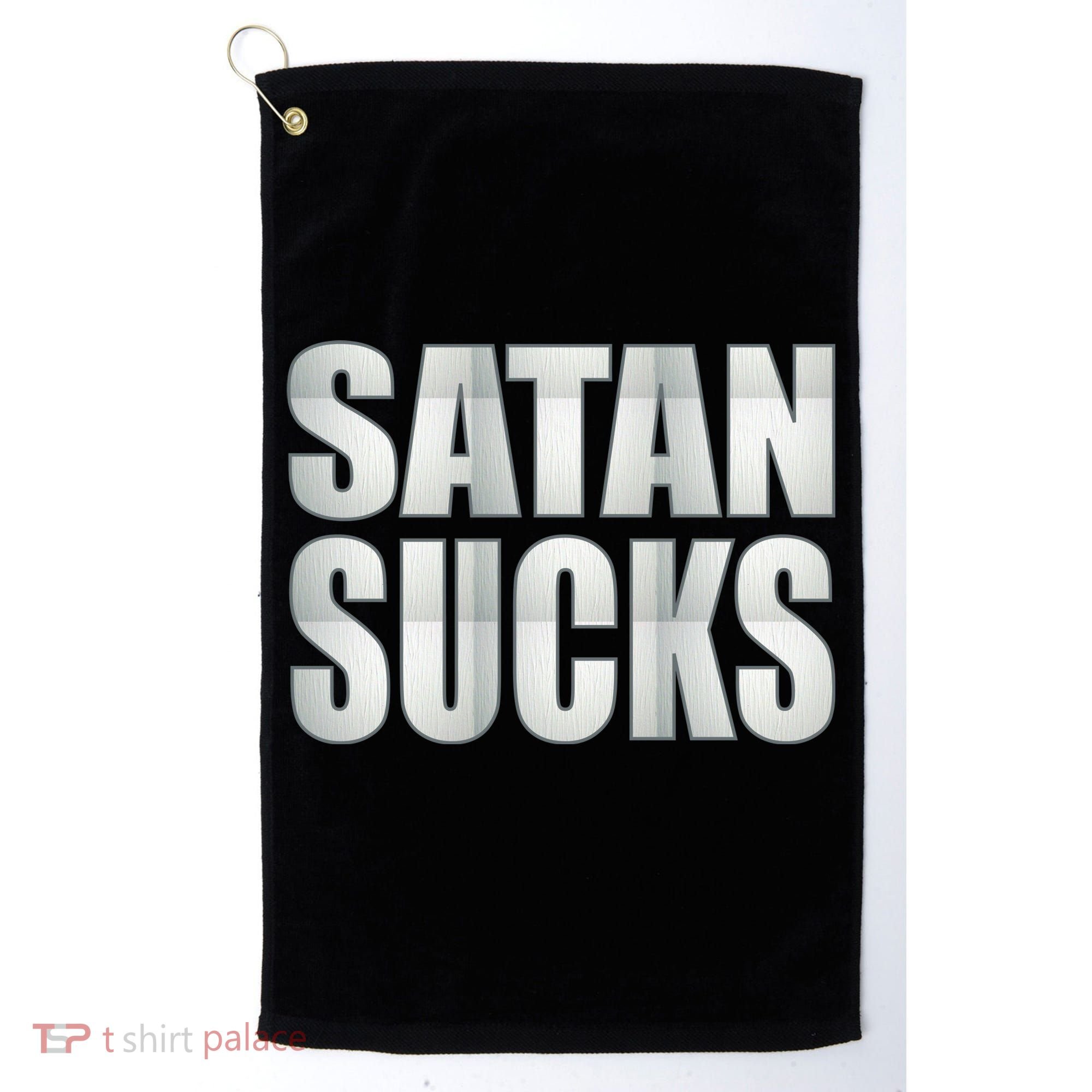 Satan Sucks Golf Towel