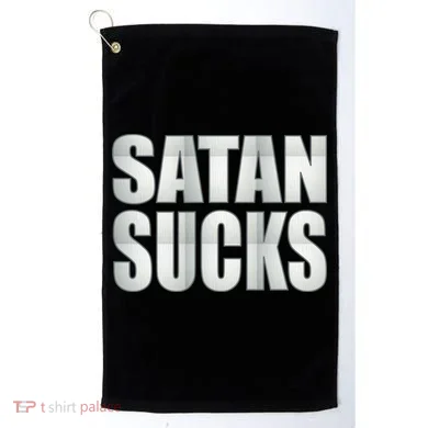 Satan Sucks Golf Towel