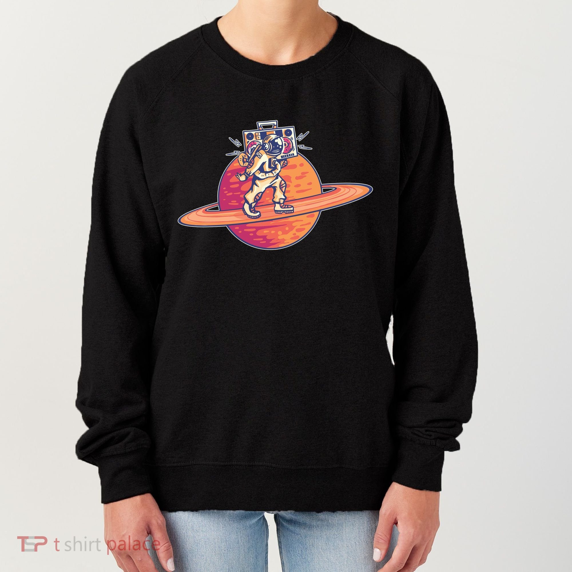 Saturn Astronaut Music Women's Sweatshirt