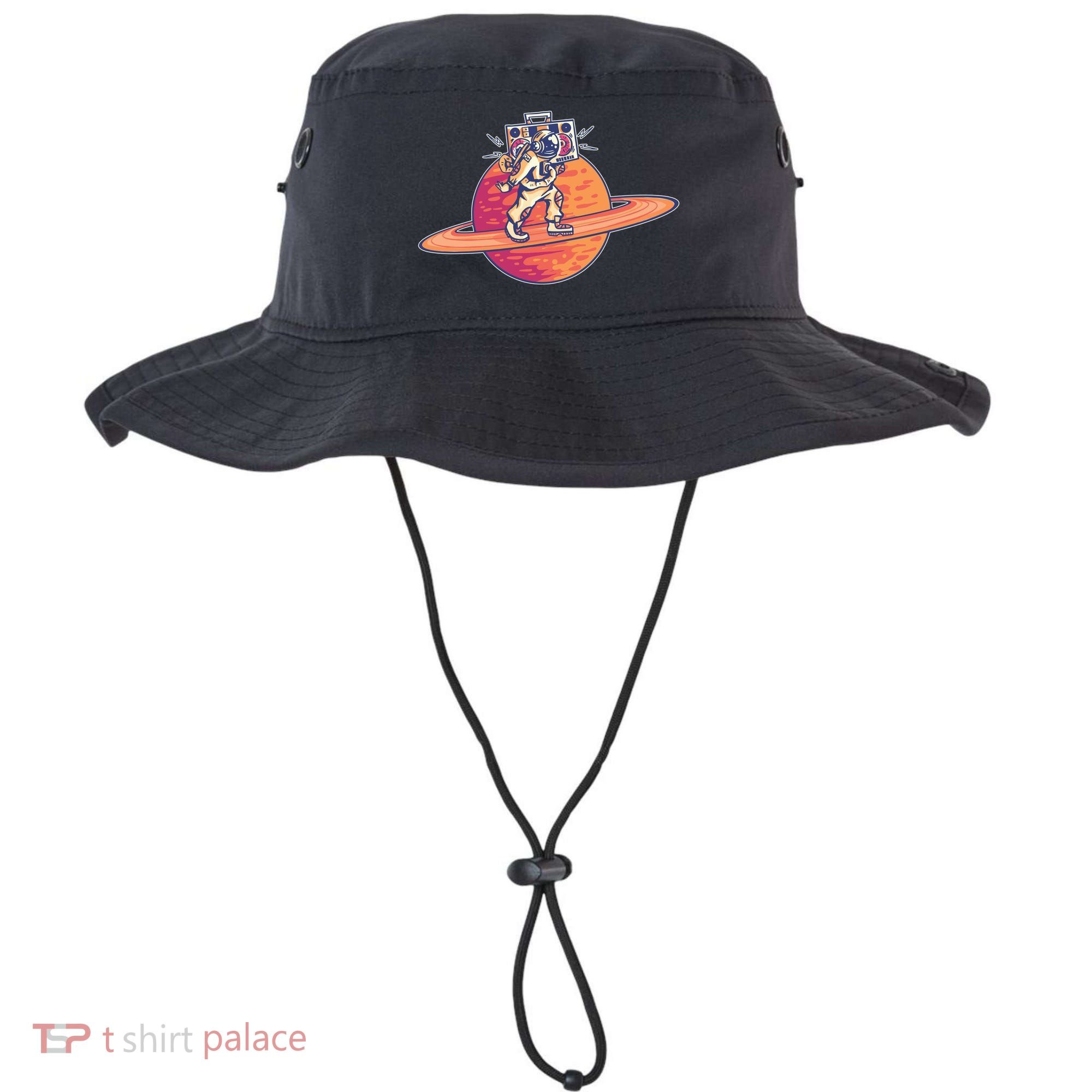 Saturn Astronaut Music Bucket Hat
