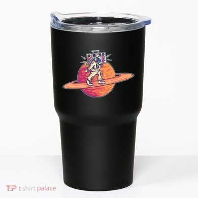 Saturn Astronaut Music Tumbler