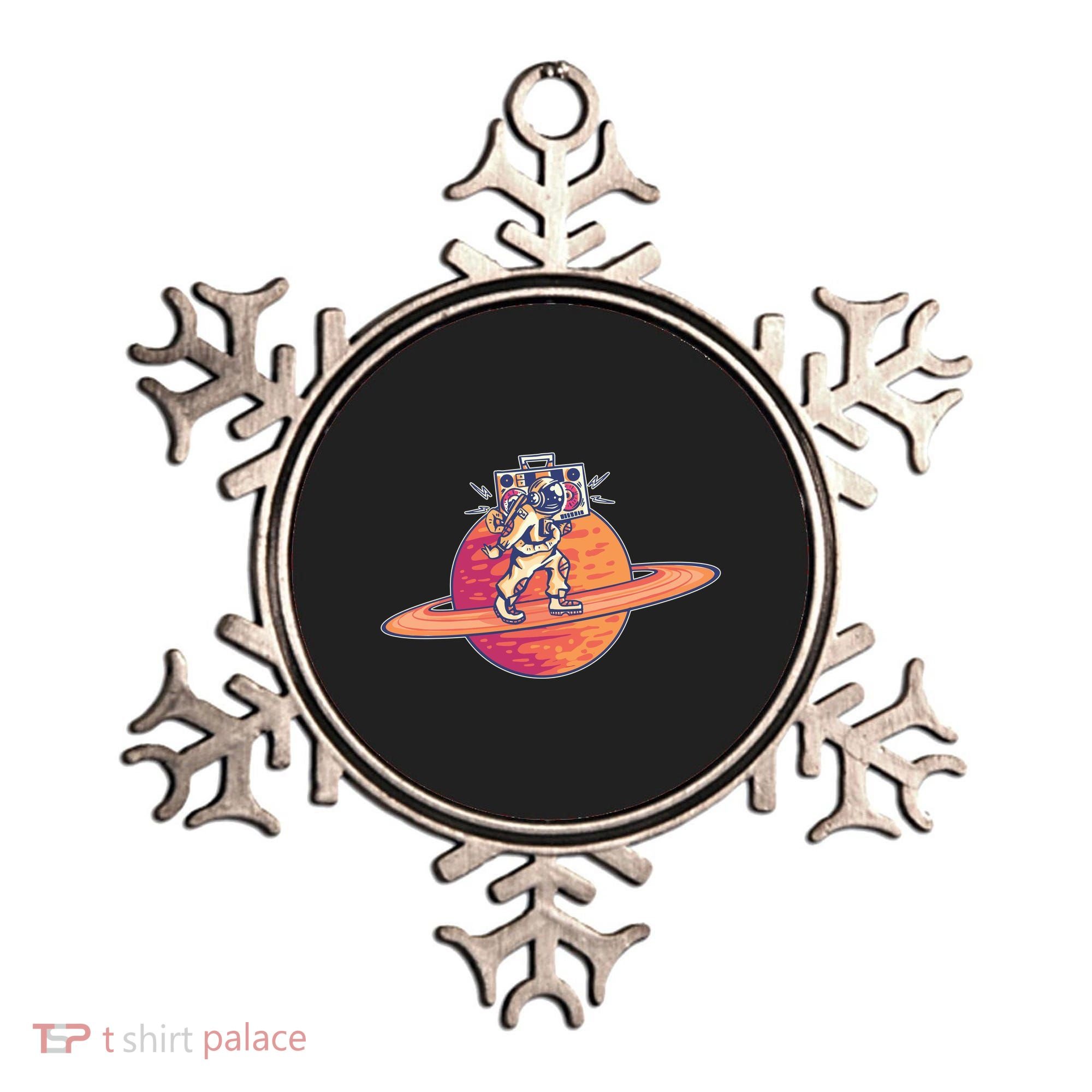 Saturn Astronaut Music Ornament