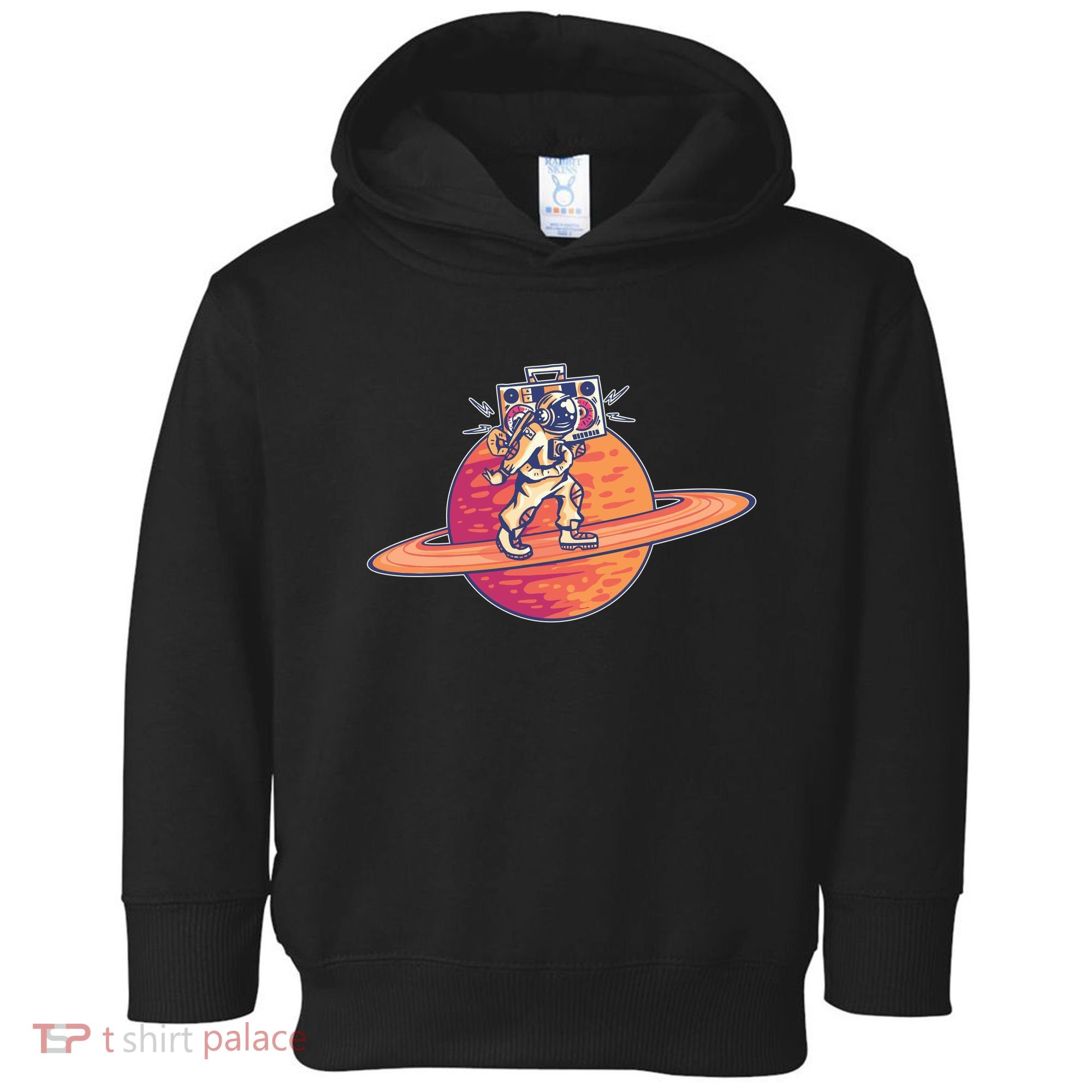 Saturn Astronaut Music Toddler Hoodie