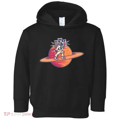 Saturn Astronaut Music Toddler Hoodie