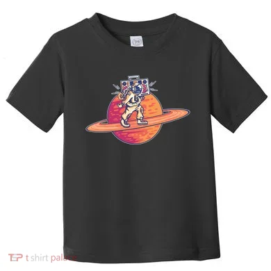 Saturn Astronaut Music Toddler T-Shirt
