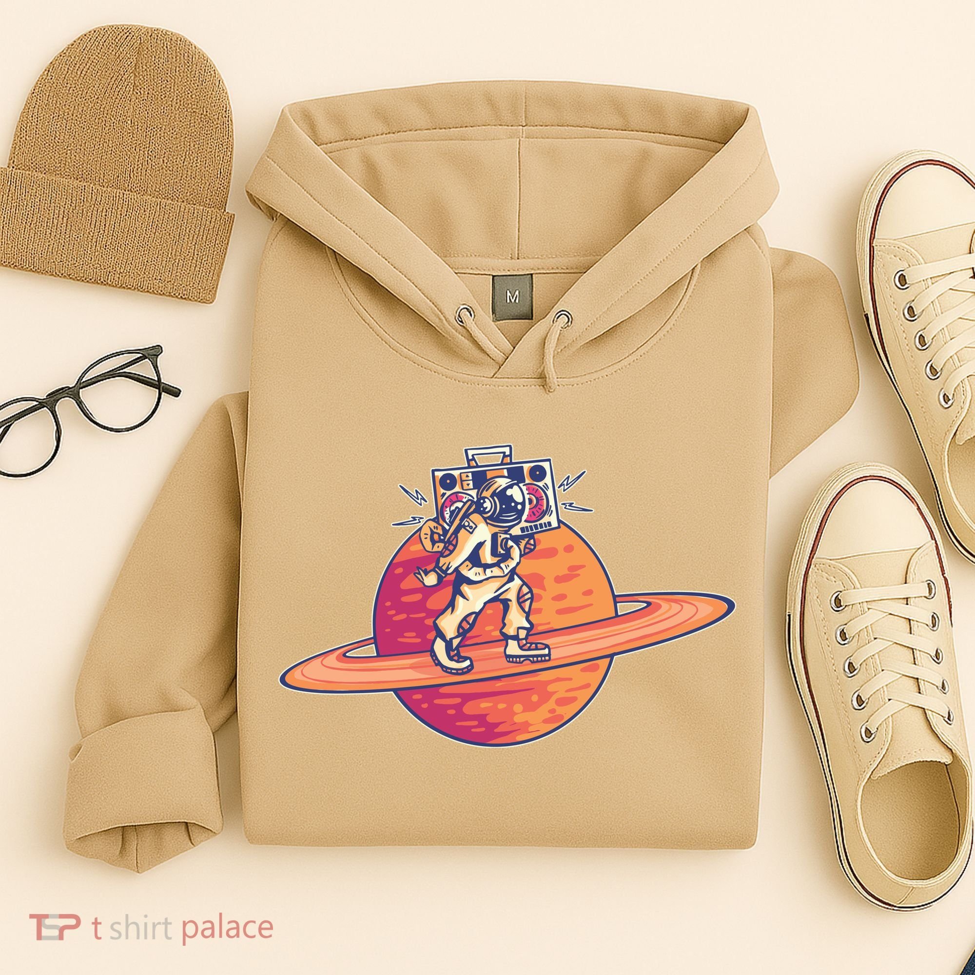 Saturn Astronaut Music Hoodie