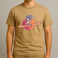 Saturn Astronaut Music T-Shirt thumb 3