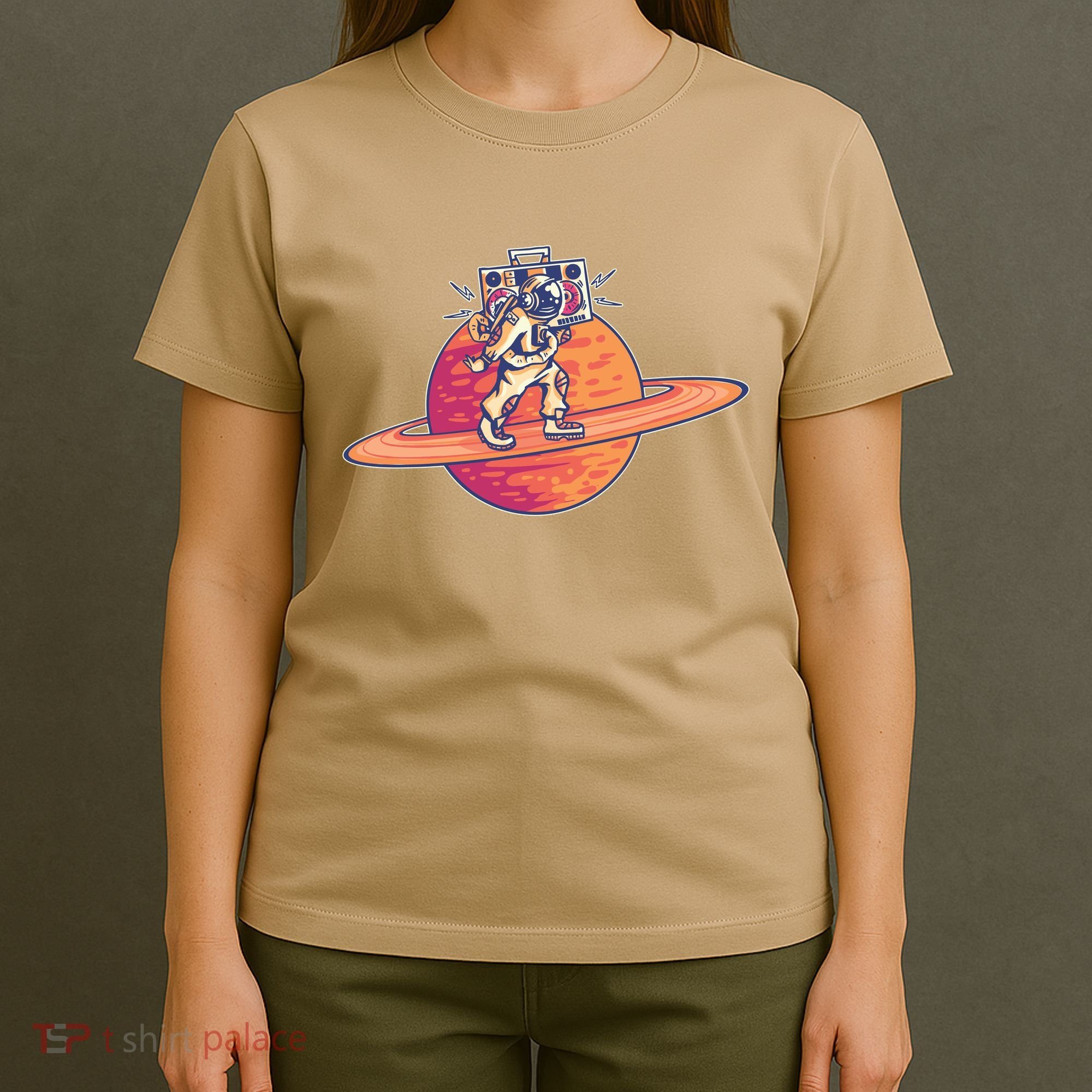 Saturn Astronaut Music T-Shirt