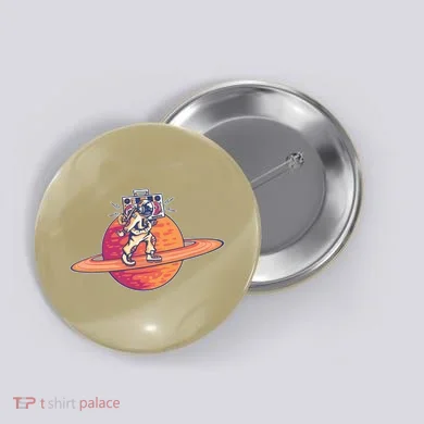 Saturn Astronaut Music Button