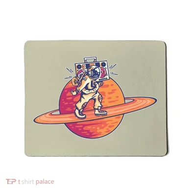 Saturn Astronaut Music Mousepad