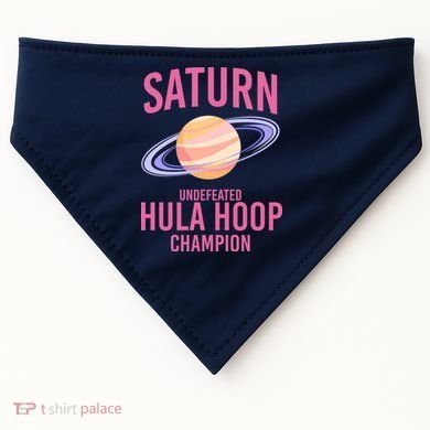Saturn Undefeated Hula Hoop USA-Made Doggie Bandana