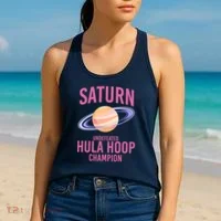 Saturn Undefeated Hula Hoop Women's Tank Top thumb 2