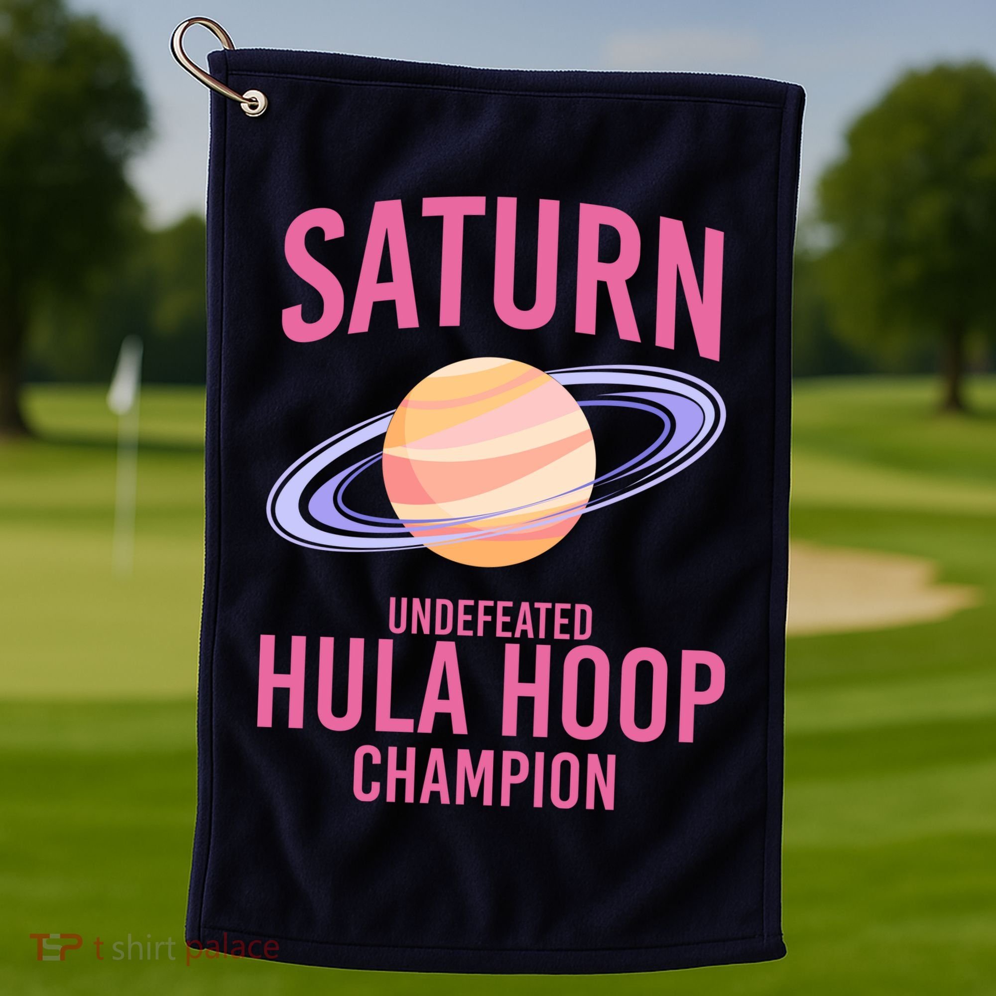 Saturn Undefeated Hula Hoop Golf Towel