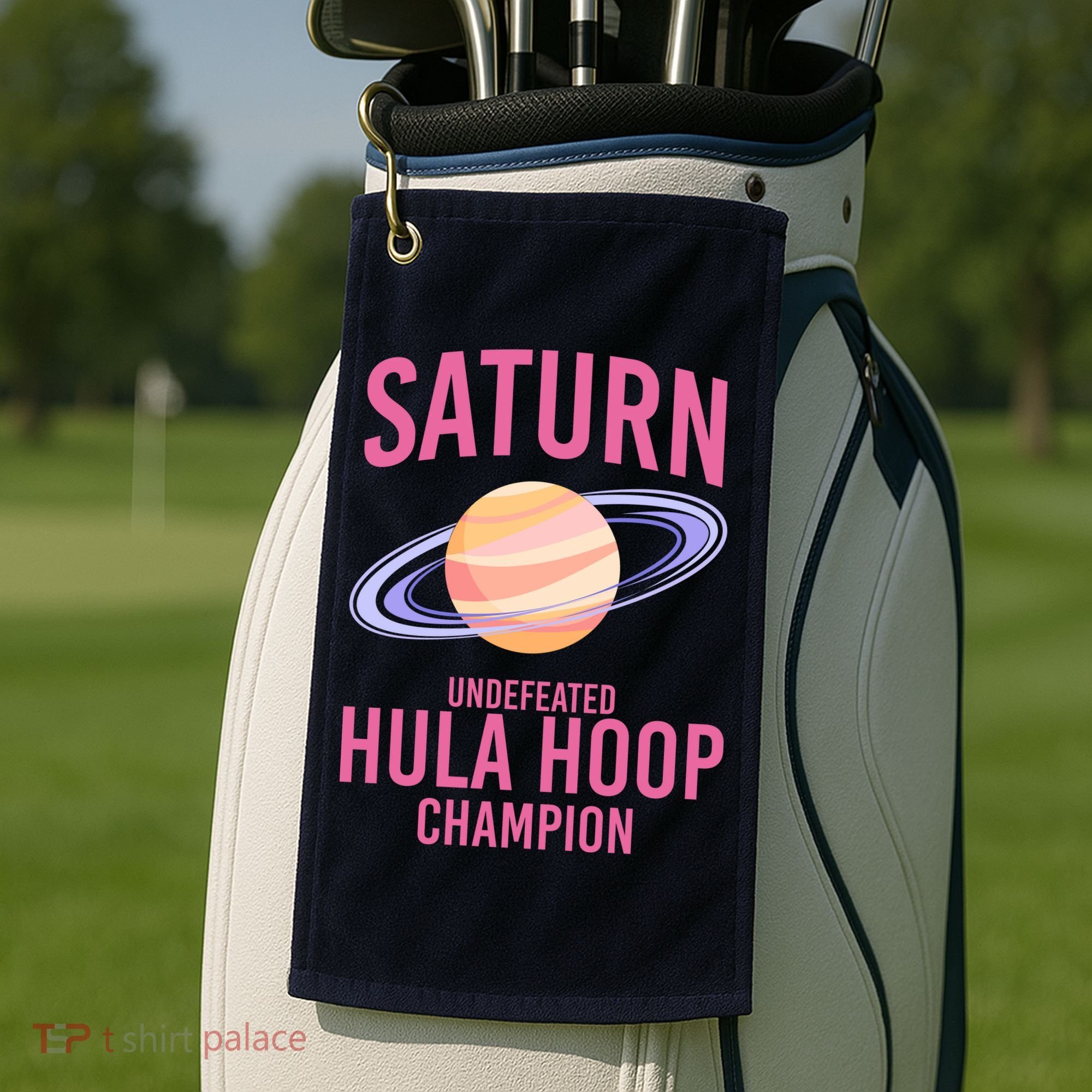 Saturn Undefeated Hula Hoop Golf Towel