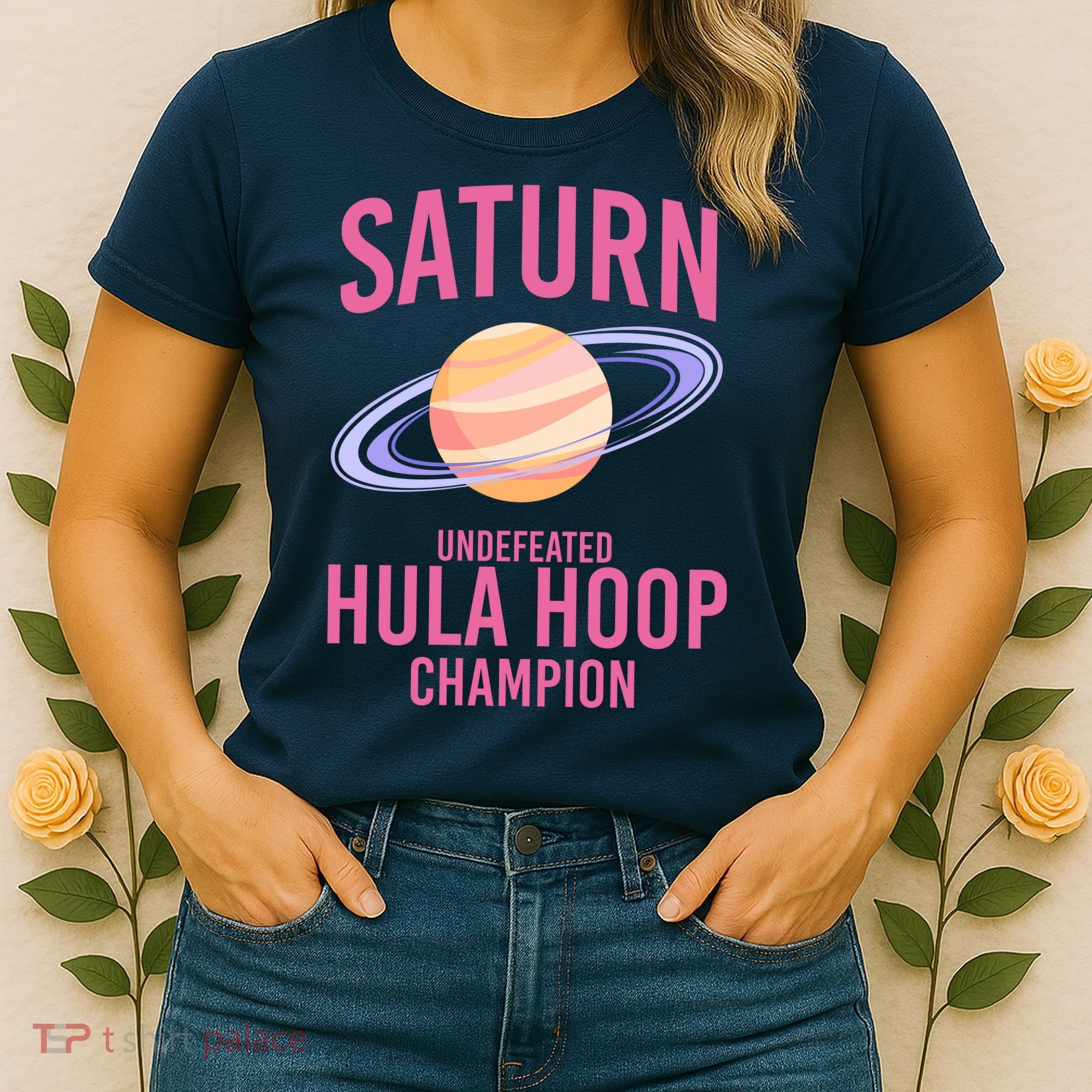 Saturn Undefeated Hula Hoop Women's T-Shirt