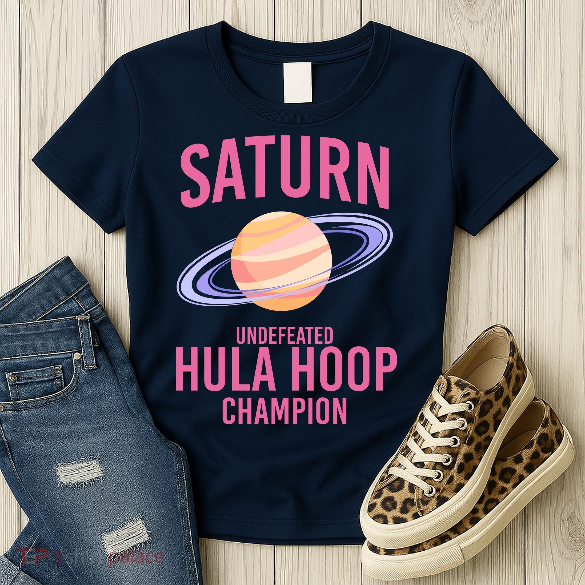 Saturn Undefeated Hula Hoop Women's T-Shirt