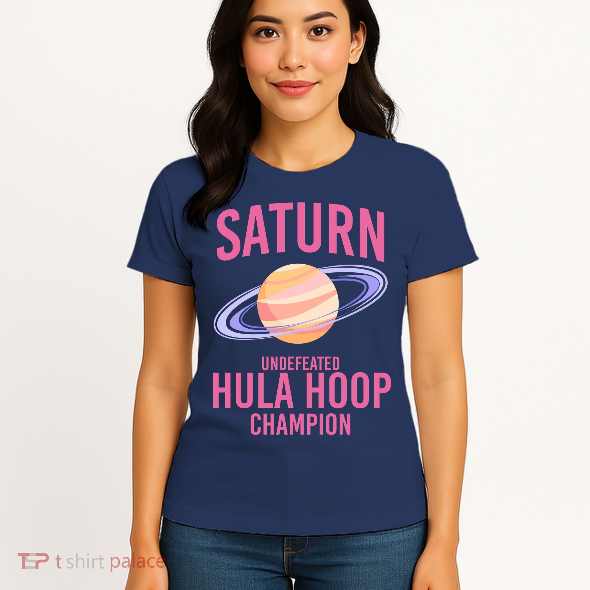 Saturn Undefeated Hula Hoop Women's T-Shirt