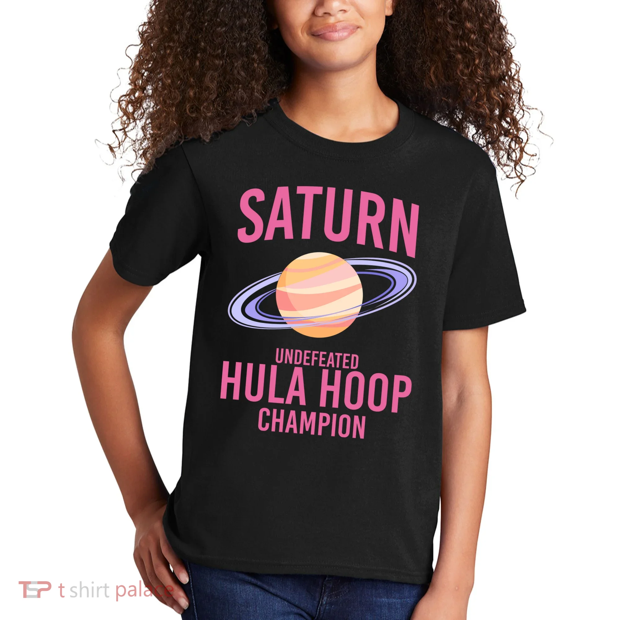 Saturn Undefeated Hula Hoop Kids T-Shirt