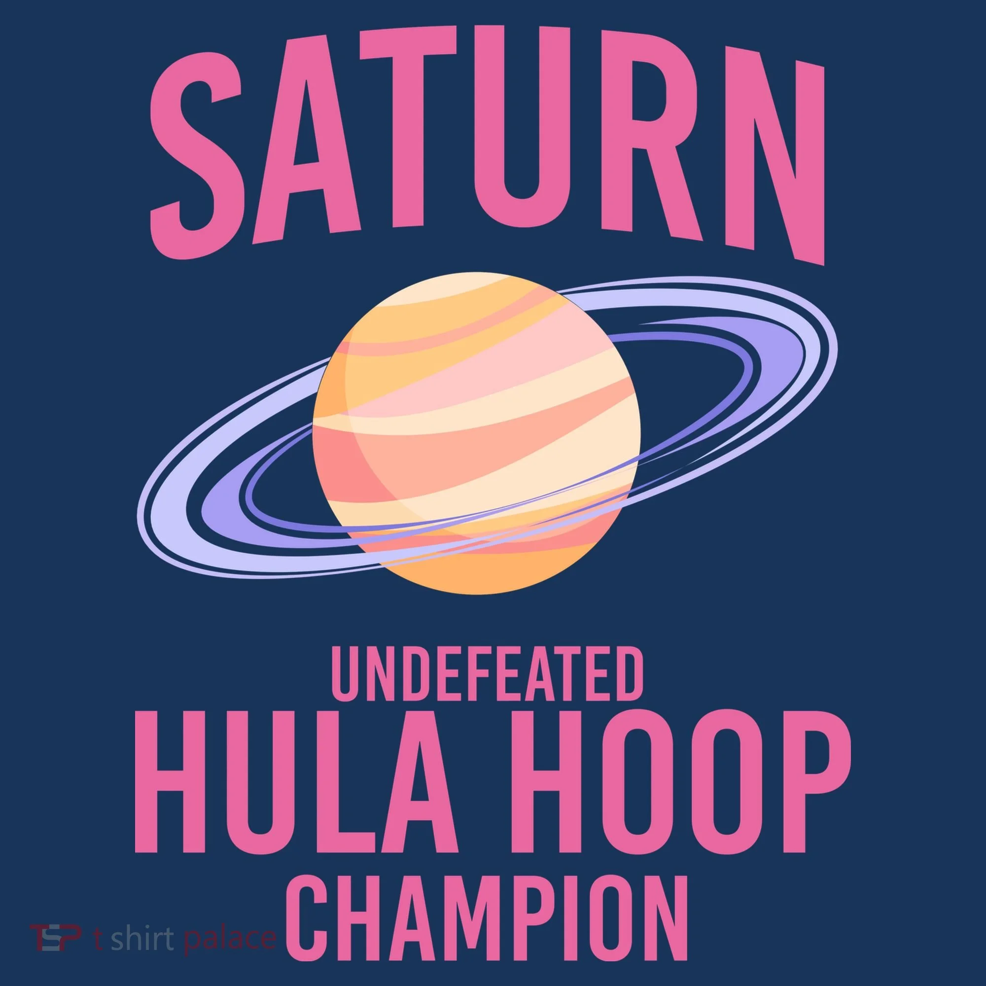 Saturn Undefeated Hula Hoop Kids T-Shirt