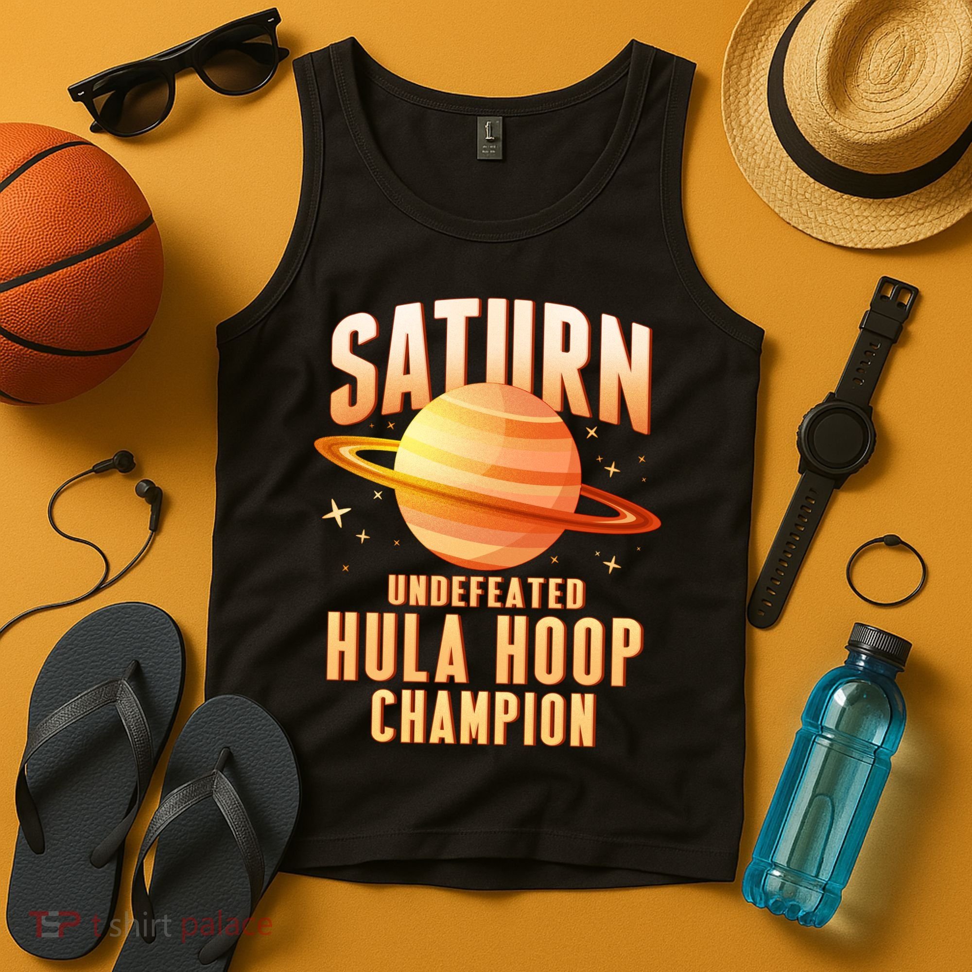 Saturn Undefeated Hula Hoop Champion Tank Top