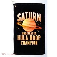 Saturn Undefeated Hula Hoop Champion Golf Towel thumb 0