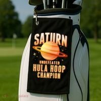 Saturn Undefeated Hula Hoop Champion Golf Towel thumb 2