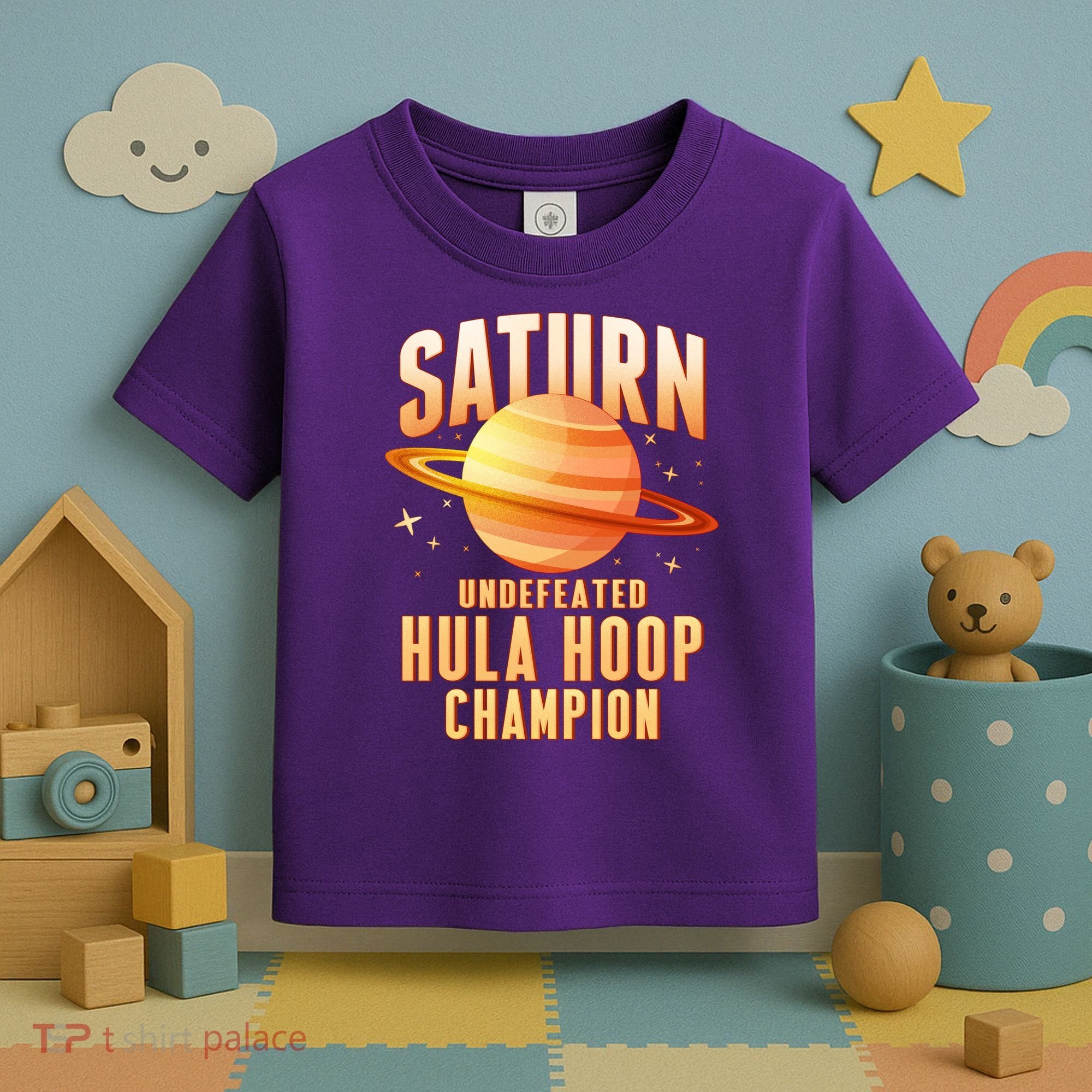 Saturn Undefeated Hula Hoop Champion Toddler T-Shirt