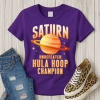 Saturn Undefeated Hula Hoop Champion Women's T-Shirt thumb 3