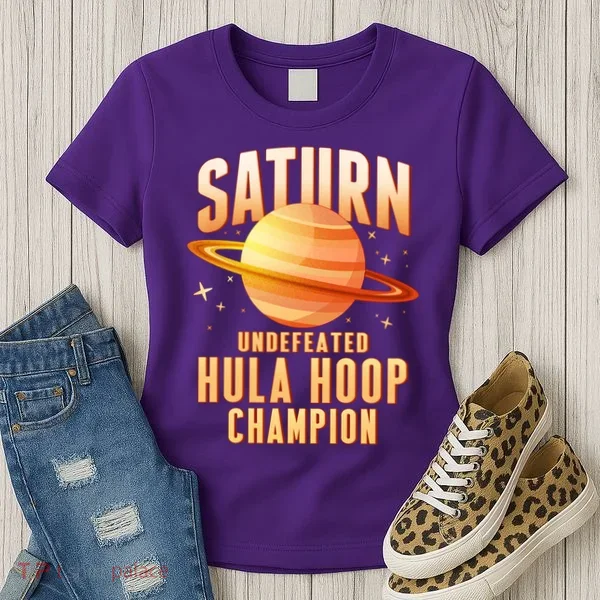 Saturn Undefeated Hula Hoop Champion Women's T-Shirt