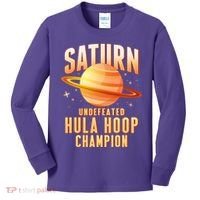 Saturn Undefeated Hula Hoop Champion Kids Long Sleeve Shirt thumb 0