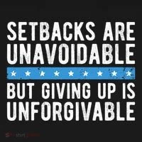 Setbacks Are Unavoidable But Giving Up Is Unforgivable Women's Hoodie thumb 2