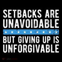 Setbacks Are Unavoidable But Giving Up Is Unforgivable Women's Hoodie thumb 2