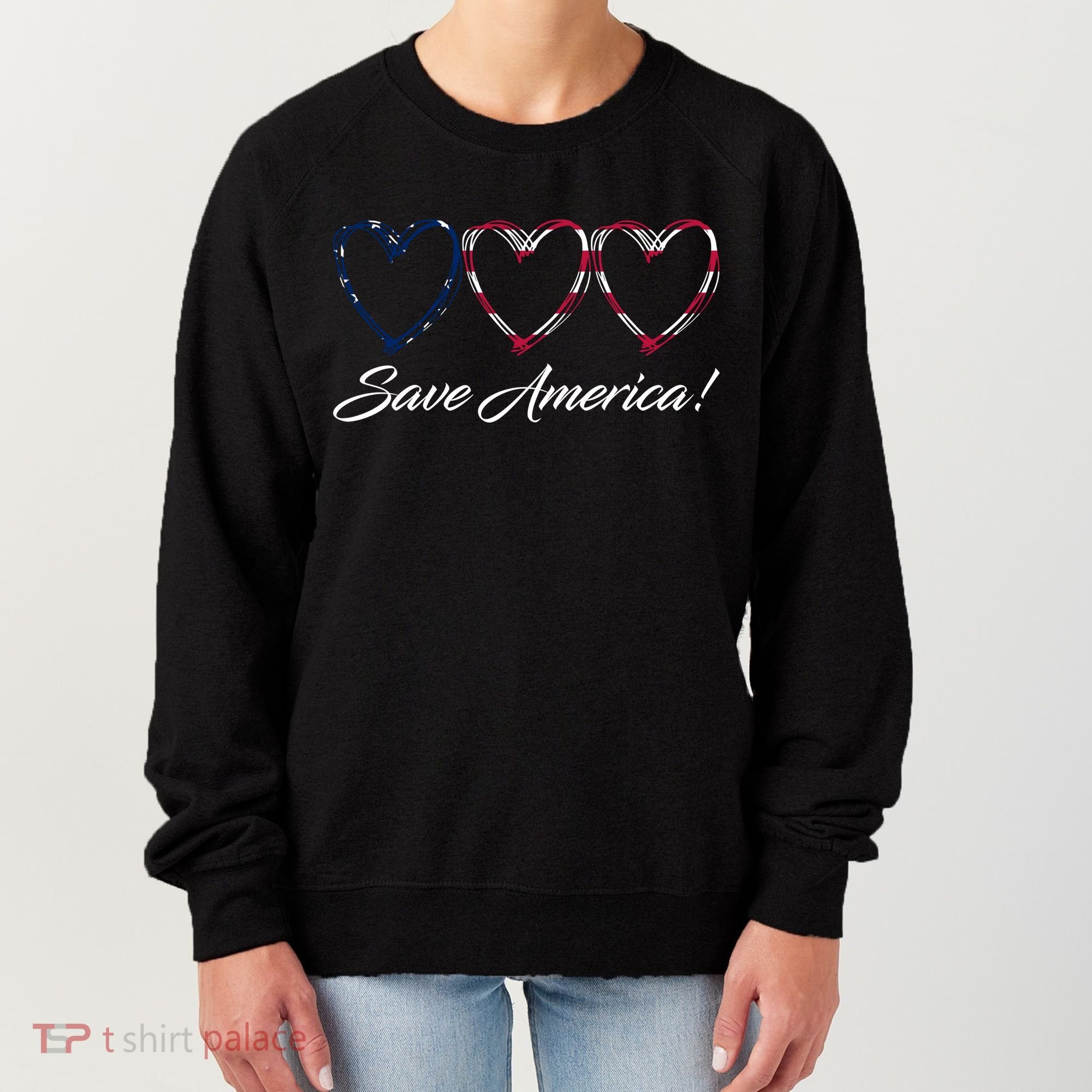 Save America USA Heart Women's Sweatshirt