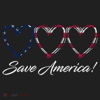 Save America USA Heart Women's Sweatshirt thumb 2