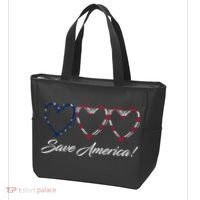 Save America USA Heart Tote Bag thumb 3