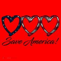 Save America USA Heart Santa Hat thumb 1