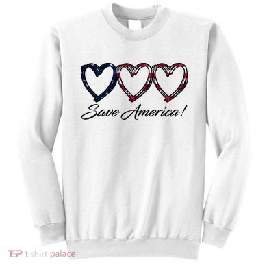 Save America USA Heart Sweatshirt