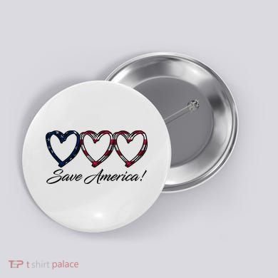 Save America USA Heart Button