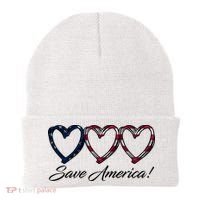 Save America USA Heart Beanie thumb 0