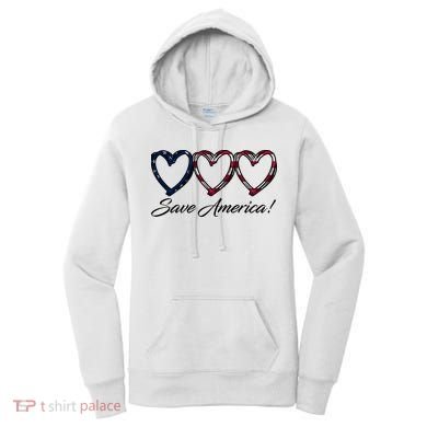 Save America USA Heart Women's Hoodie