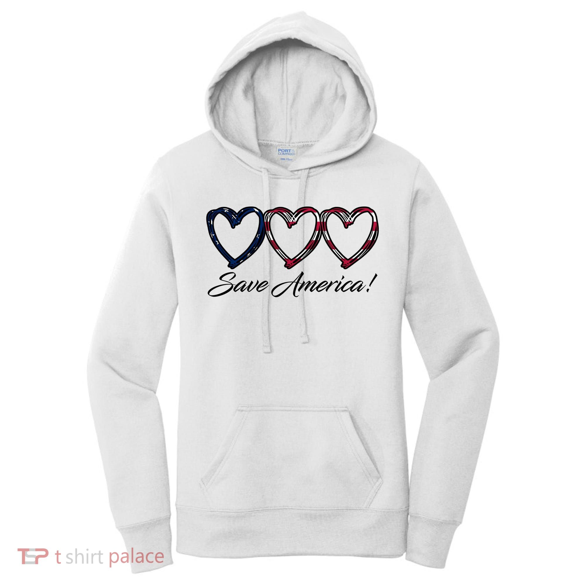 Save America USA Heart Women's Hoodie