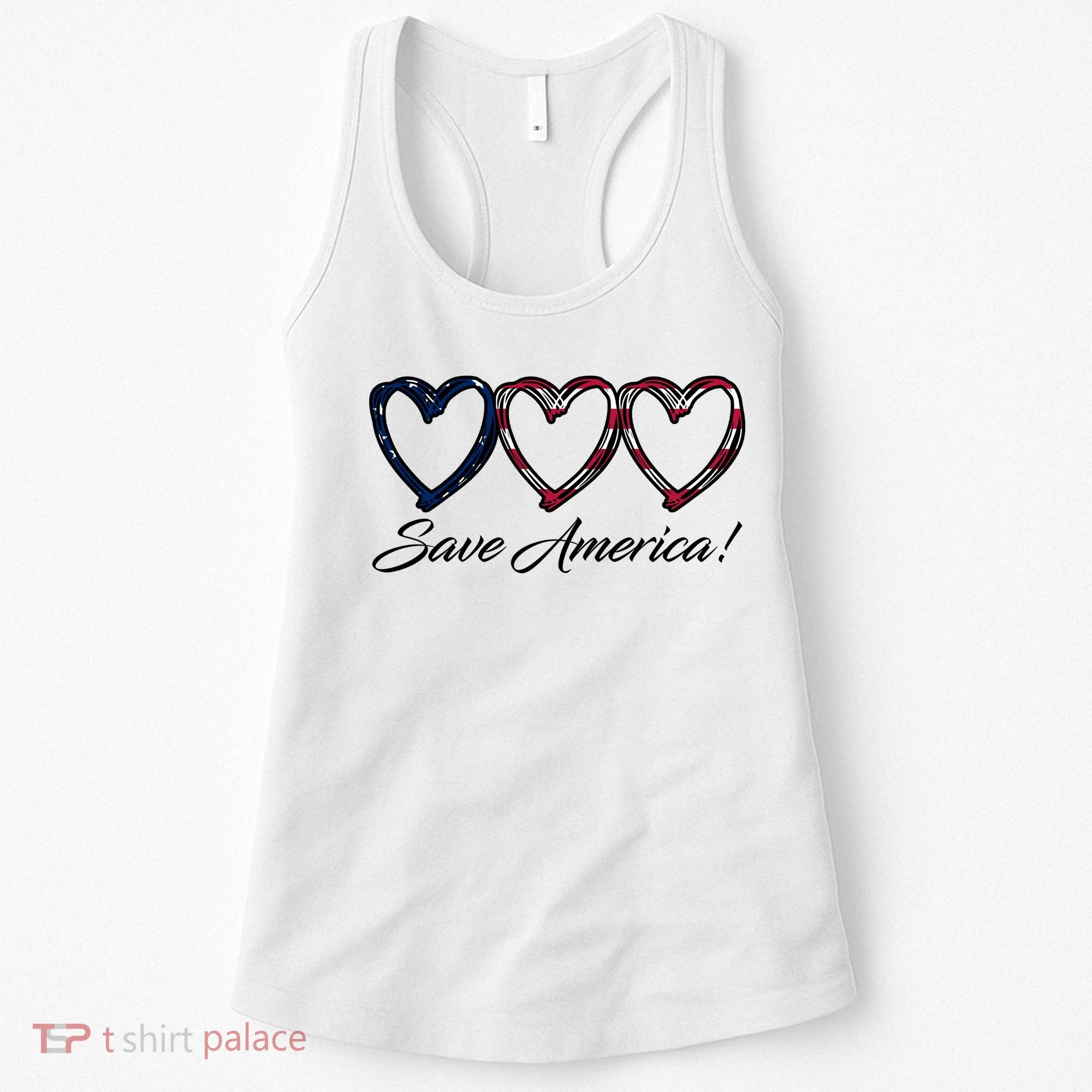 Save America USA Heart Women's Tank Top