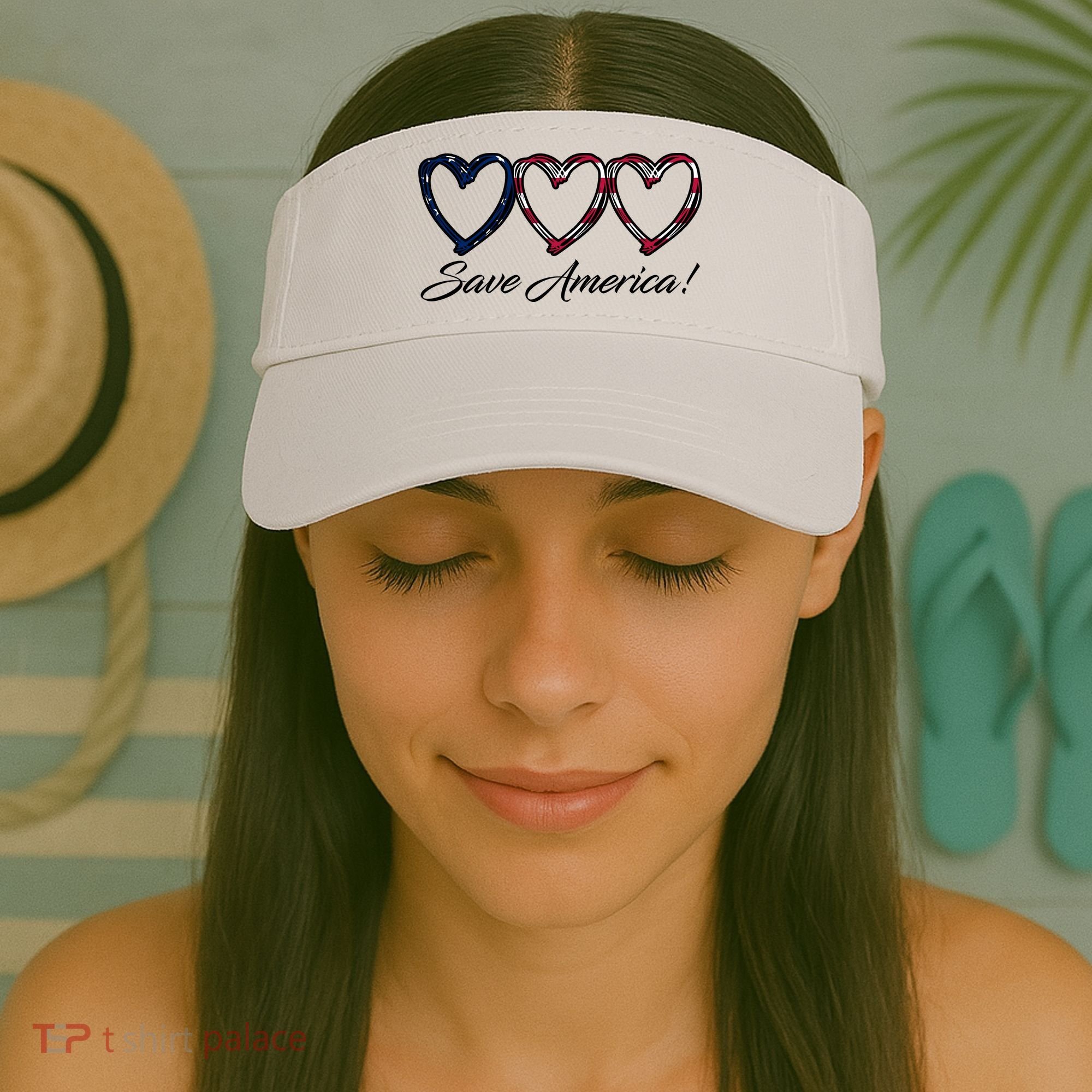 Save America USA Heart Visor