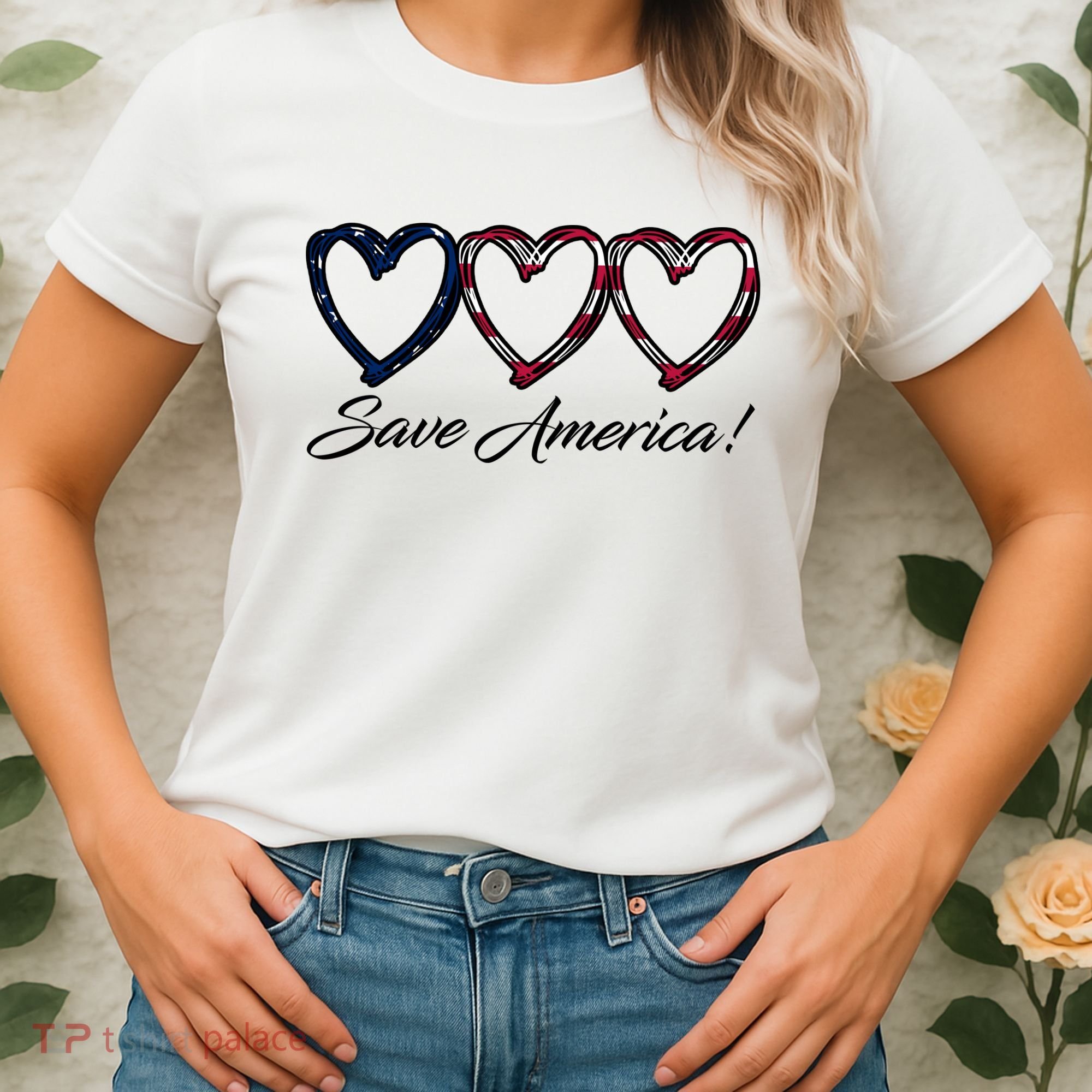 Save America USA Heart Women's T-Shirt
