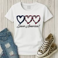 Save America USA Heart Women's T-Shirt thumb 3