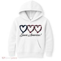 Save America USA Heart Kids Hoodie thumb 0