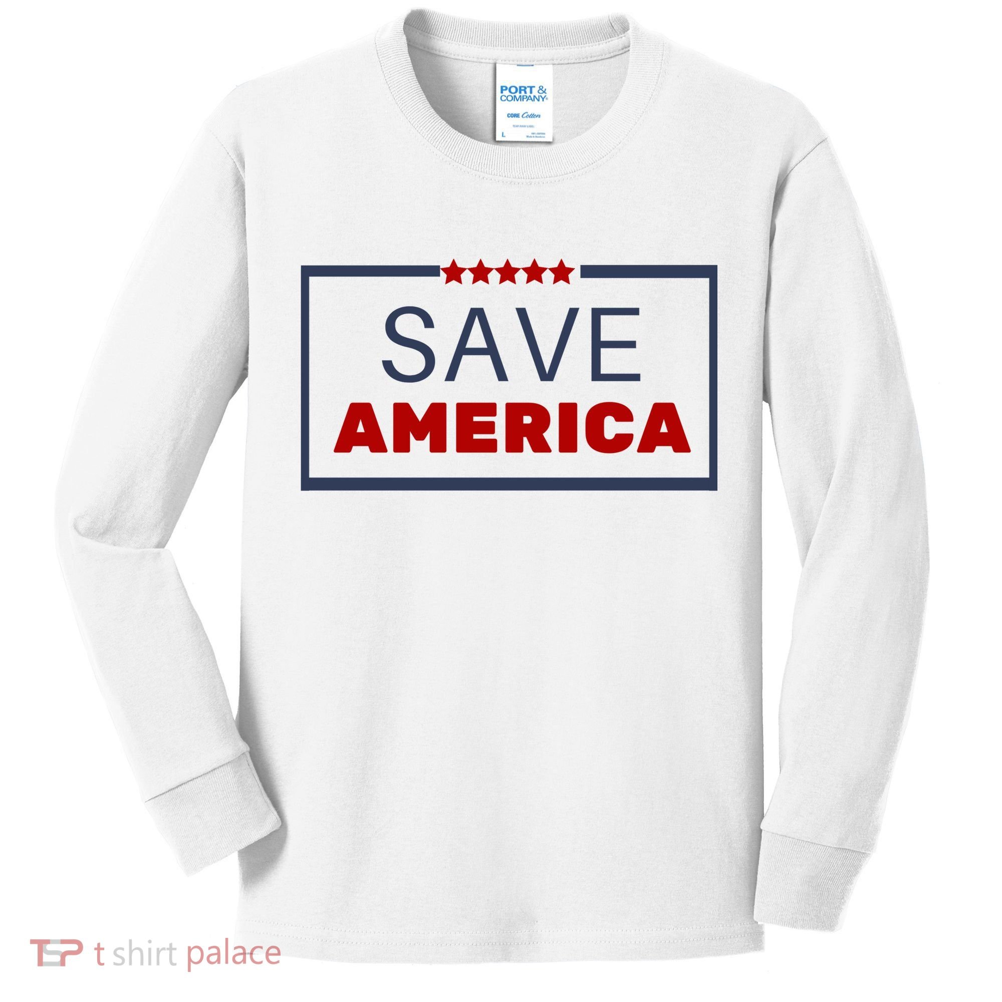 Save America USA Kids Long Sleeve Shirt
