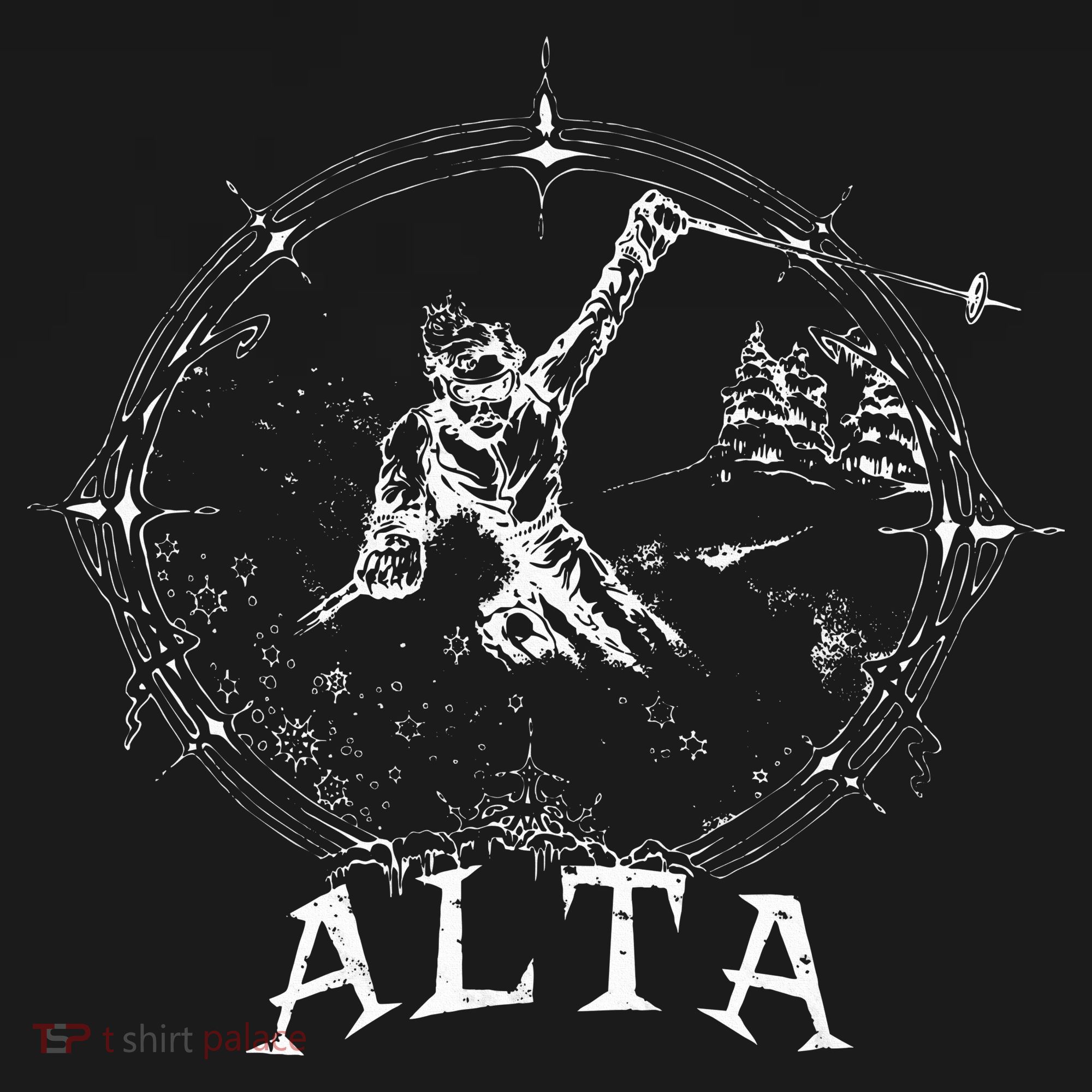 Ski Alta Utah Vintage Retro Snow Sking T-Shirt