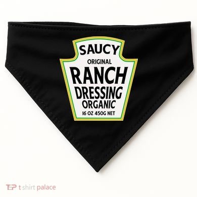 Saucy Original Ranch Dressing Costume USA-Made Doggie Bandana